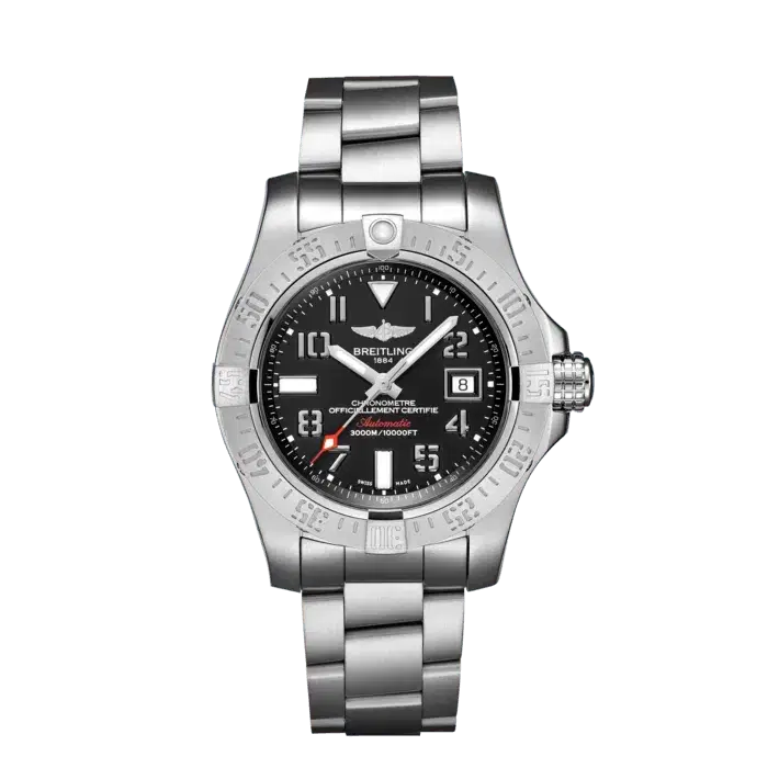 Breitling A17331101B2A1 Avenger II Seawolf Stainless Steel 45mm "Volcano Black" Dial-Hover-Image