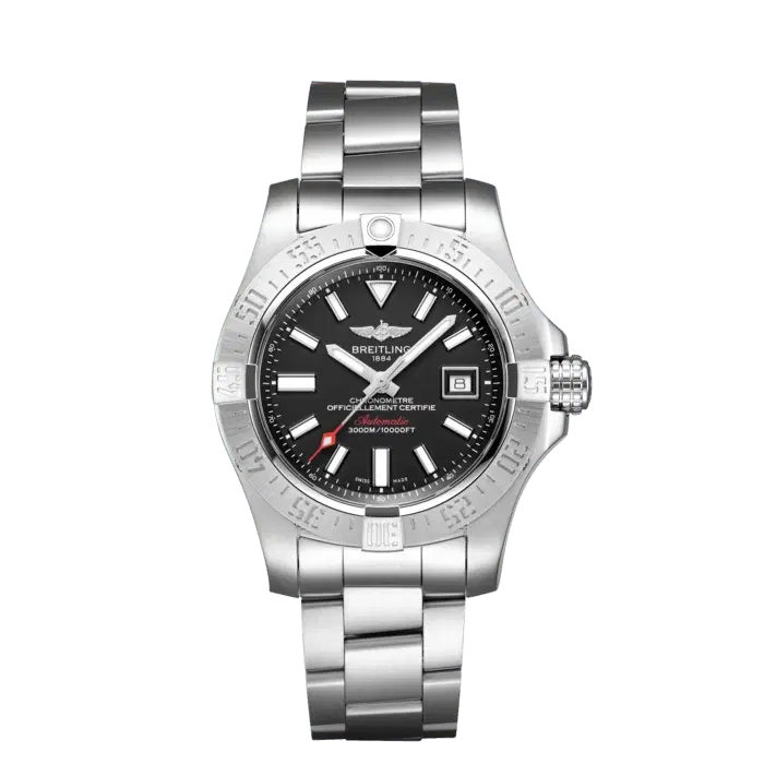 Breitling A17331101B1A1 Avenger II Seawolf Stainless Steel 45mm "Volcano Black" Dial