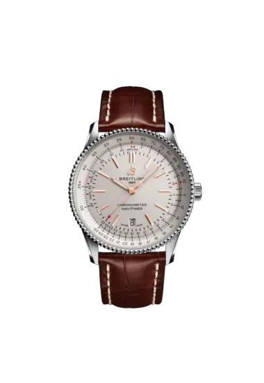 Breitling A17326211G1P1 Navitimer Automatic 41 Stainless Steel Silver Dial