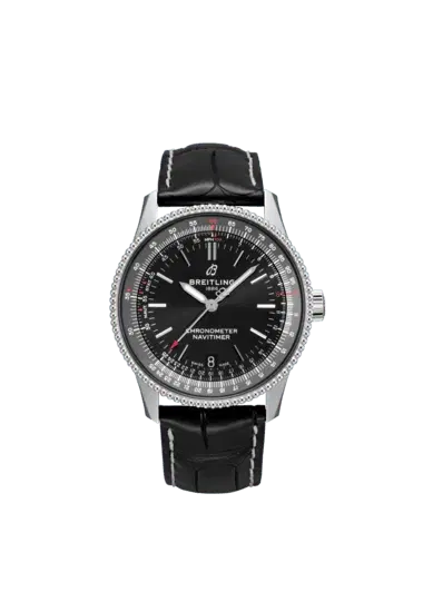 Breitling A17325241B1P1 Navitimer Automatic 38 Stainless Steel Black Dial