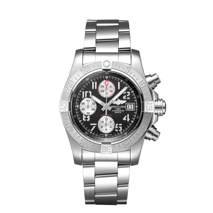 Breitling A13381111B2A1 Avenger II 43mm Stainless Steel "Volcano Black" Dial Watch
