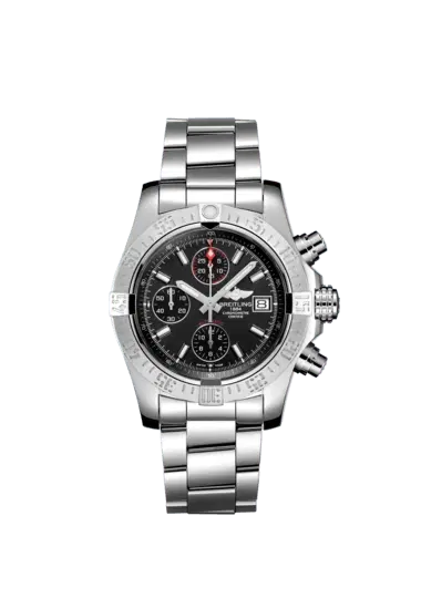 Breitling A13381111B1A1 Avenger II 43mm Stainless Steel "Volcano Black" Dial-Hover-Image