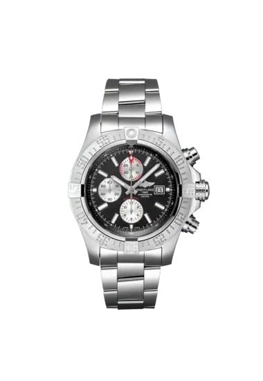 Breitling A13371111B1A1 Super Avenger II 48mm Stainless Steel Volcano Black Dial