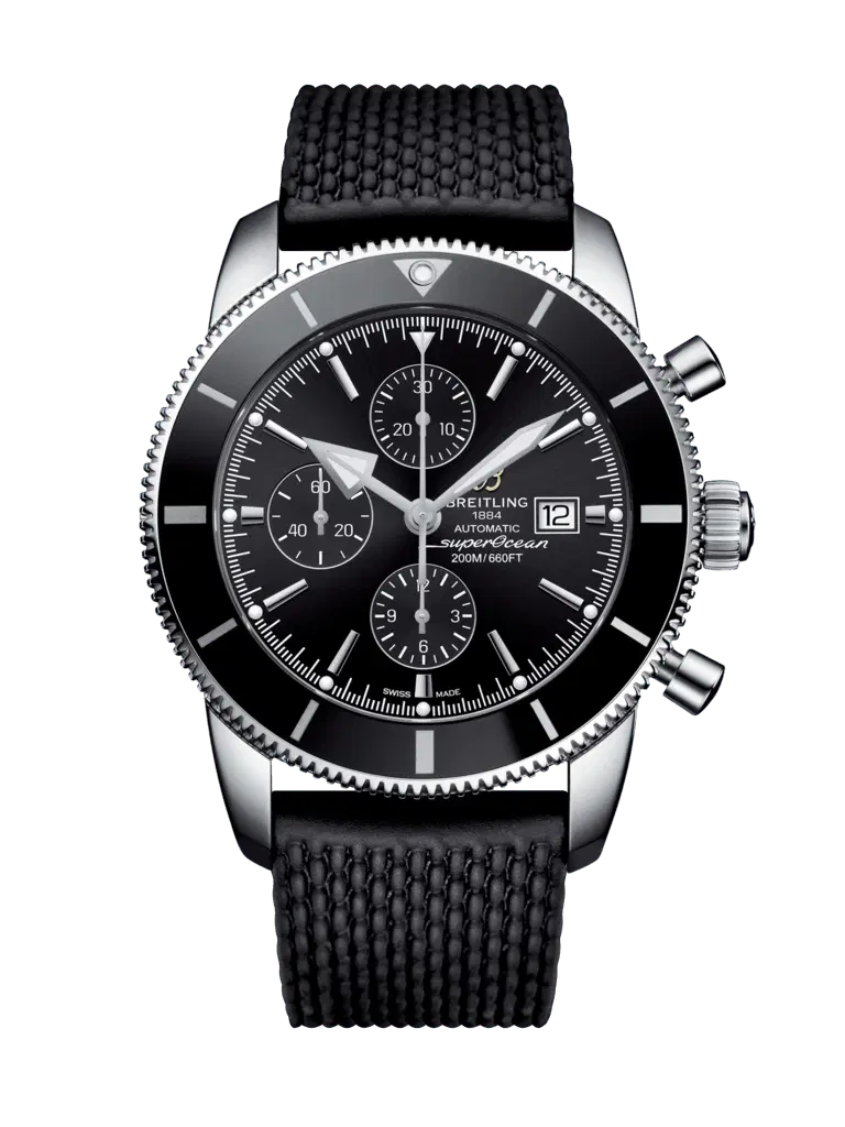 Breitling A13312121B1S1 Superocean Heritage II Chronograph 46 Stainless Steel Volcano Black Dial