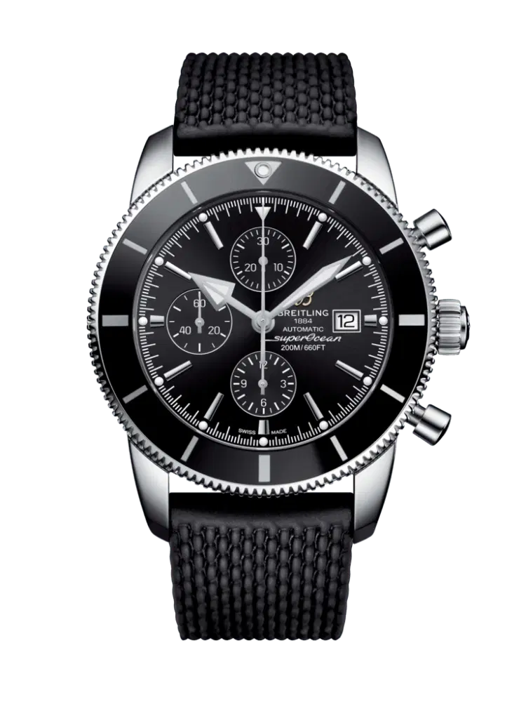 Breitling A13312121B1S1 Superocean Heritage II Chronograph 46 Stainless Steel Volcano Black Dial-Hover-Image