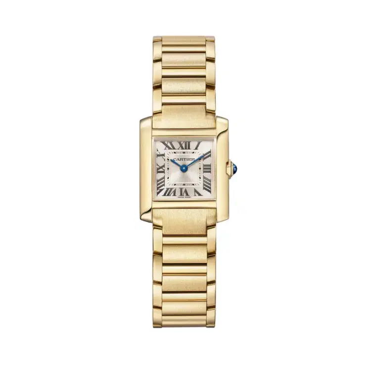 Cartier Tank Française WGTA0114 Golden Sunray Dial Yellow Gold Small-Hover-Image
