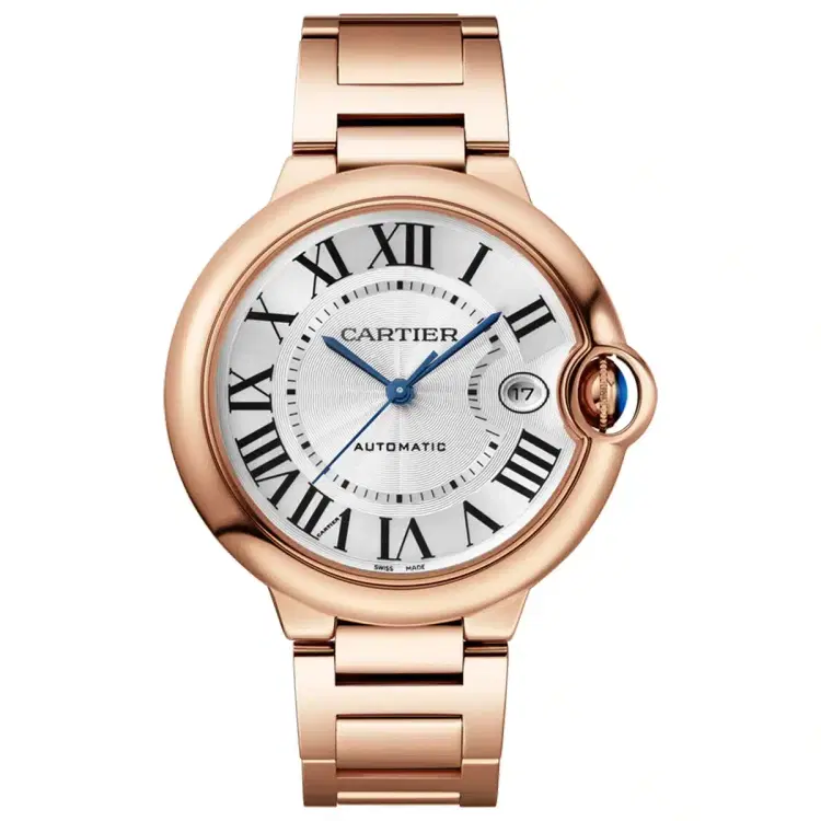 Ballon Bleu De Cartier WGBB0039 White Dial Rose Gold Watch-Hover-Image