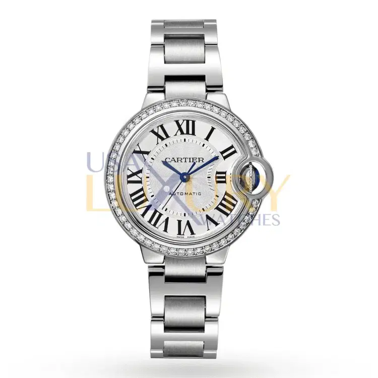 Cartier W4BB0016 Ballon Bleu Silver Flinque Sunray Dial Ladies Watch-Hover-Image