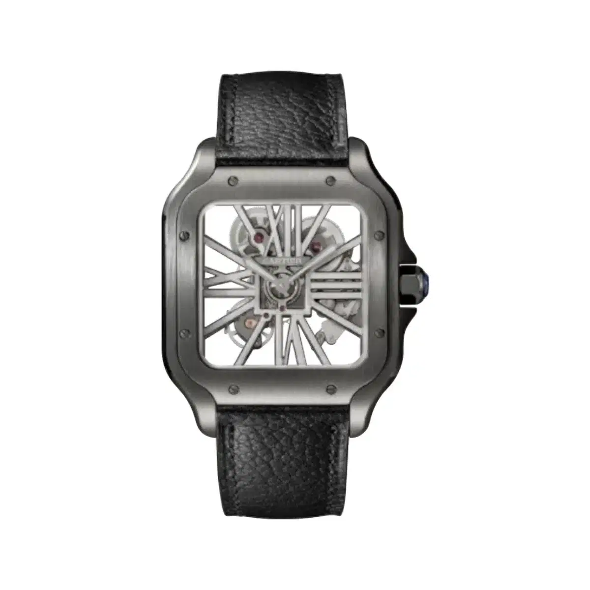 Cartier WHSA0023 Santos de Cartier Skeleton Dial Large