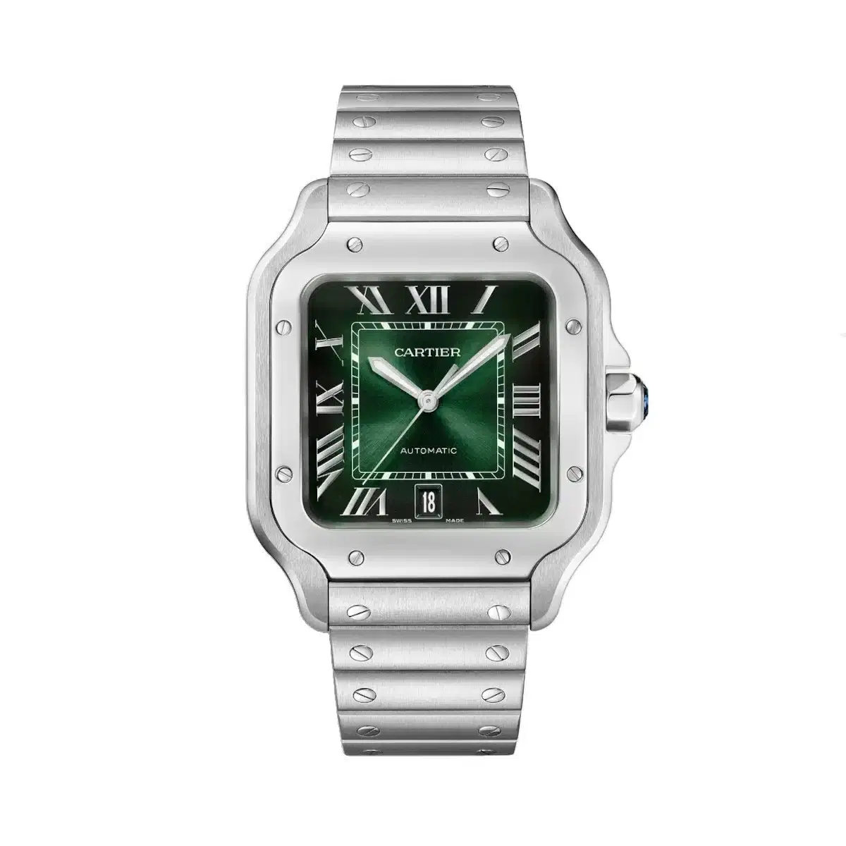 Cartier WSSA0062 Santos de Cartier Graduated Green Dial Large