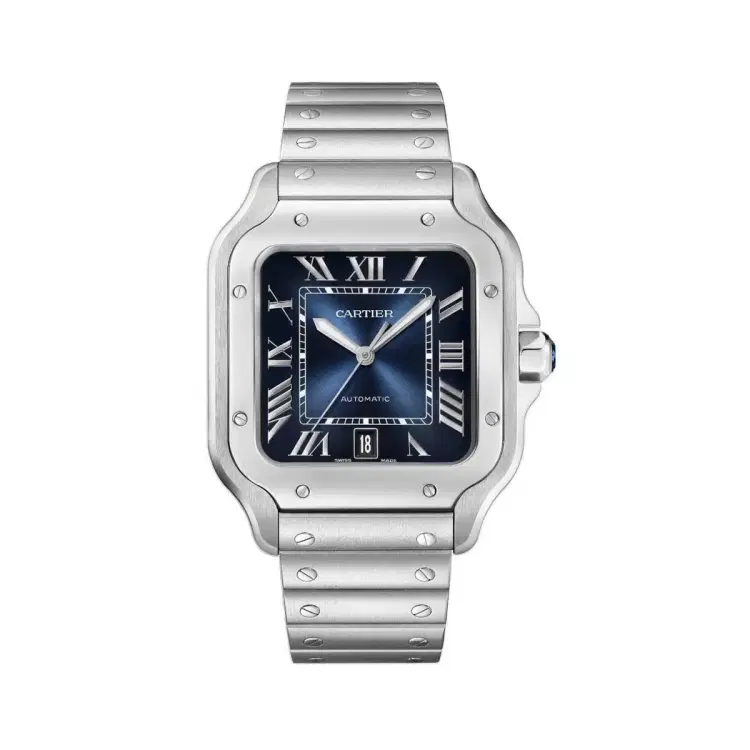 Cartier WSSA0071 Santos de Cartier Graduated Blue Dial Large-Hover-Image