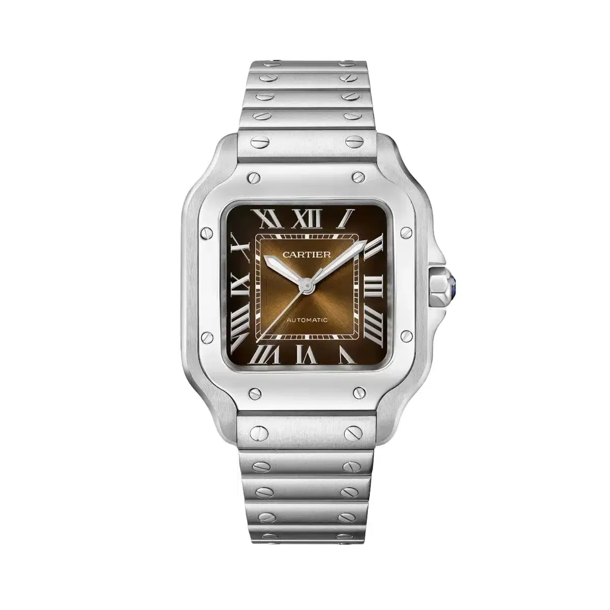 Cartier WSSA0065 Santos de Cartier Brown Sunray Dial Medium