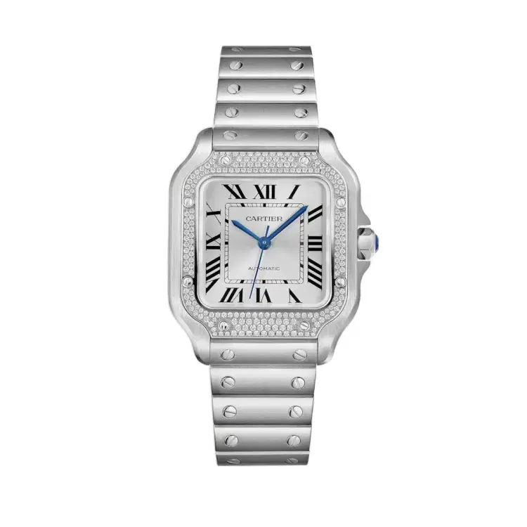 Cartier W4SA0005 Santos de Cartier Sunray Dial Medium-Hover-Image