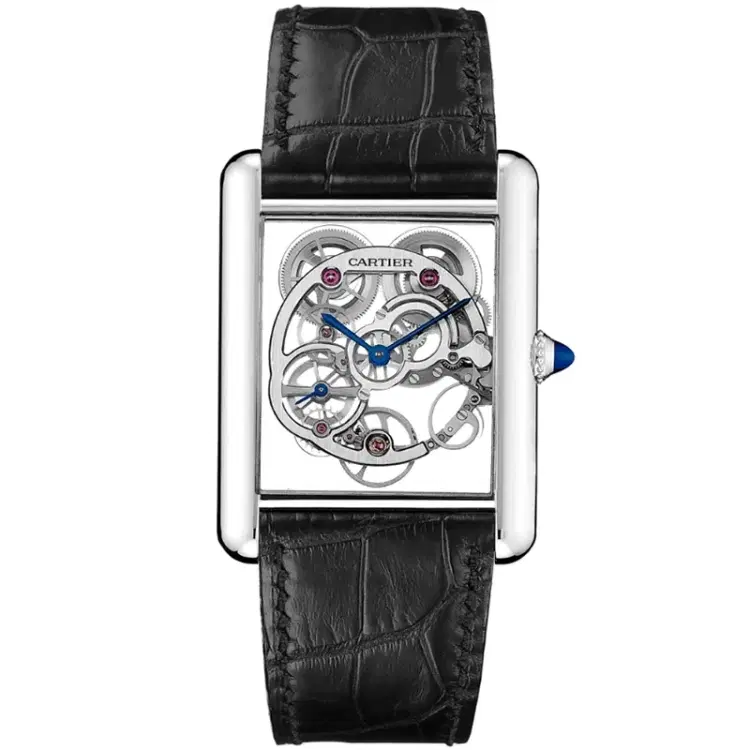 Tank Louis Cartier W5310012 Skeleton Sapphire Watch-Hover-Image