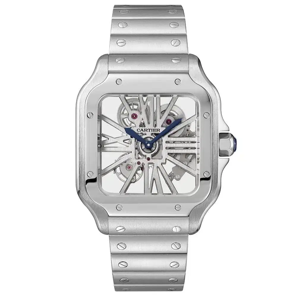 Cartier Santos Large Model Stainless Steel Manual 39.8 mm Watch WHSA0007