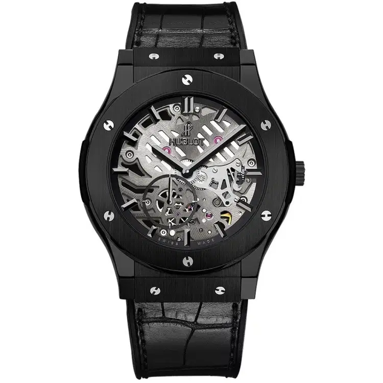 Hublot 515.cm.0140.lr Classic Fusion Classico Ultra Thin 45mm Mens Watch All Black-Hover-Image
