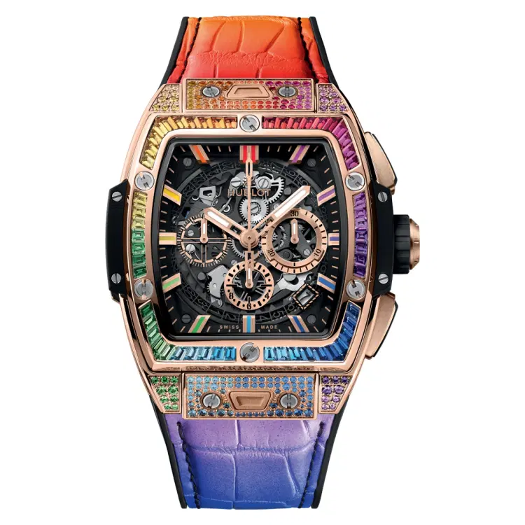 Hublot 642.OX.0118.LR.0999 King Gold Rainbow 42mm Watch-Hover-Image