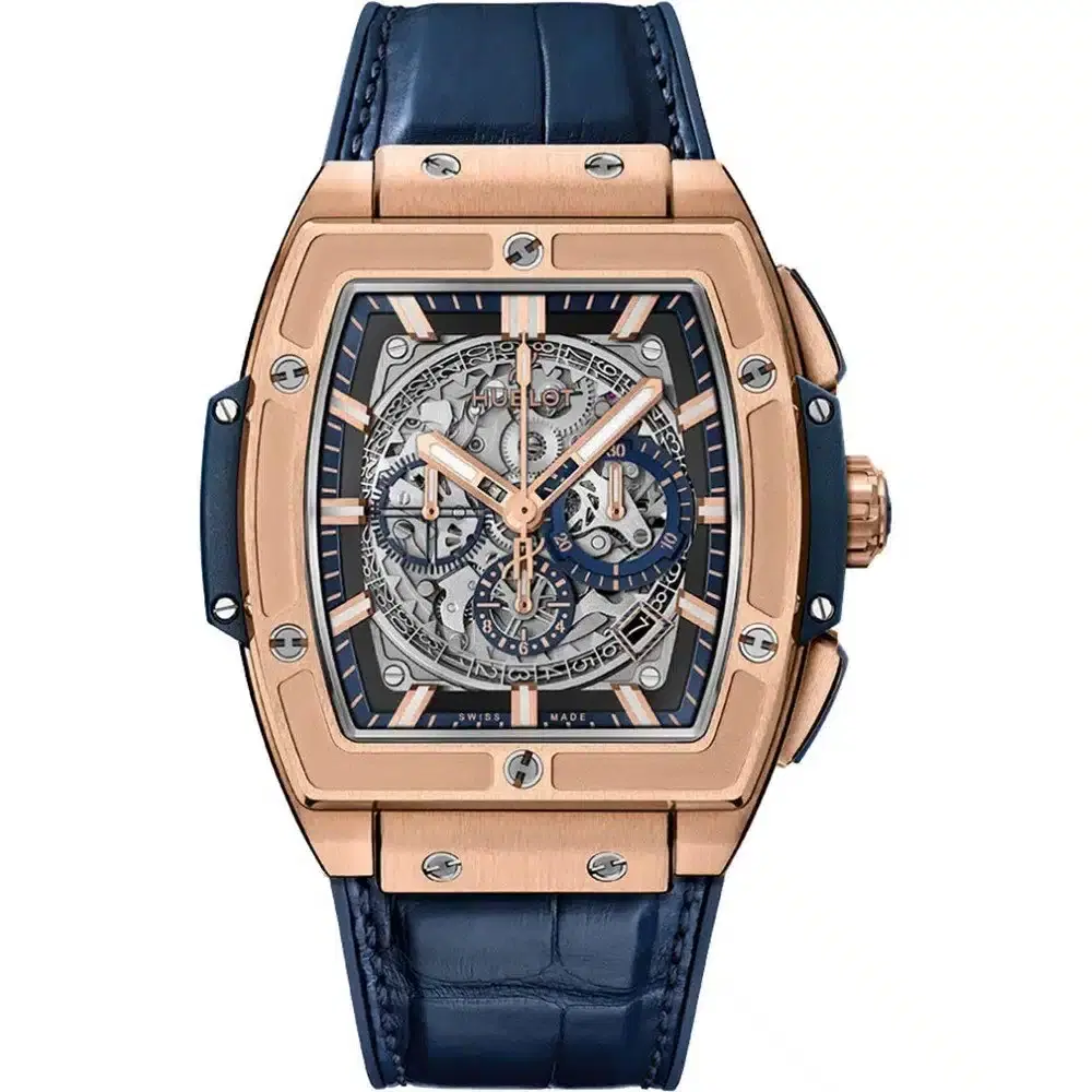 Hublot 601.ox.7180.lr Spirit Of Big Bang Chronograph 45mm Mens Watch King Gold Blue