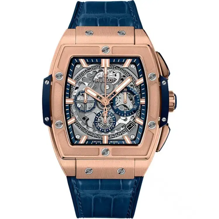 Hublot 641.ox.7180.lr Spirit Of Big Bang Chronograph 42mm Mens Watch King Gold Blue-Hover-Image