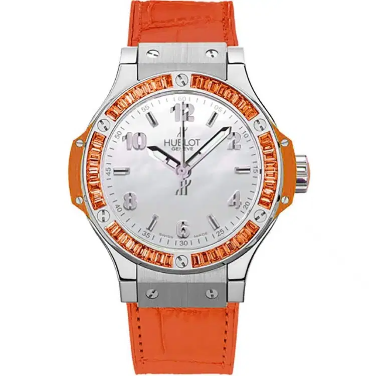 Hublot 361.so.6010.lr.1906 Big Bang Quartz 38mm Ladies Watch ORANGE-Hover-Image