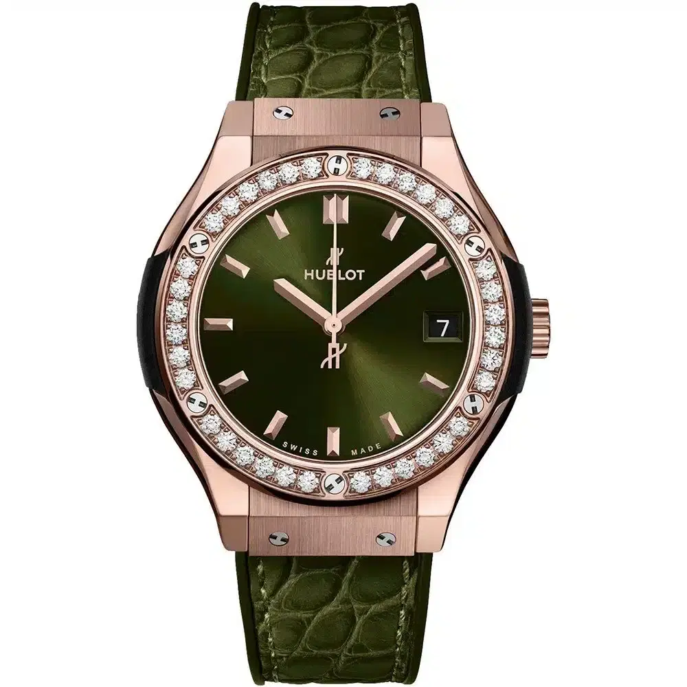 Hublot 581.ox8980.lr.1104 Classic Fusion Quartz 33mm Ladies Watch