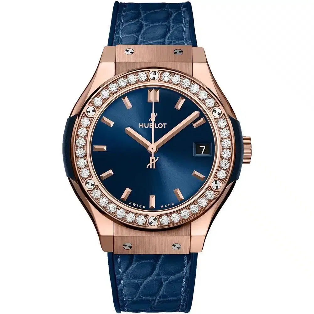 Hublot 581.ox.7180.lr.1104 Classic Fusion Quartz 33mm Ladies Watch