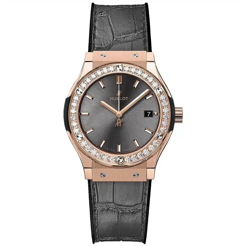 Hublot 581.ox.7081.lr.1104 Classic Fusion Quartz 33mm Ladies Watch
