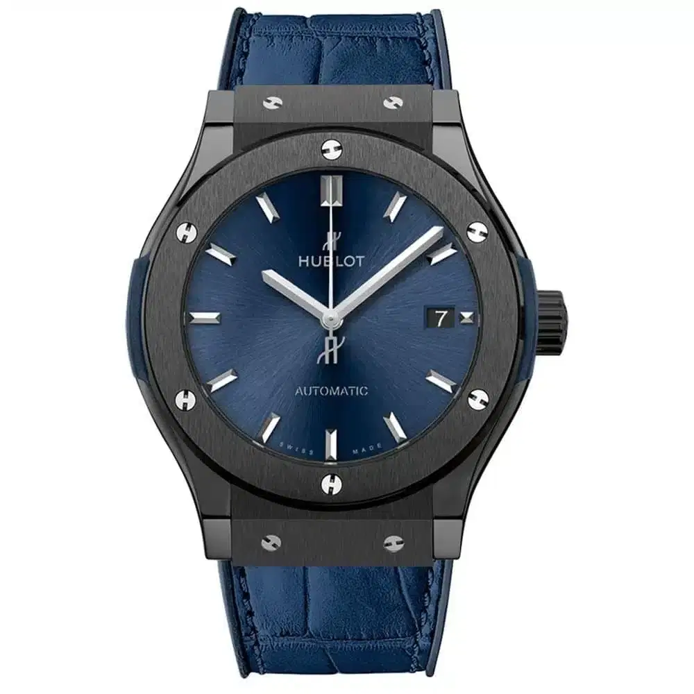 Hublot 511.cm.7170.lr Classic Fusion Automatic 45mm Mens Watch Ceramic Blue