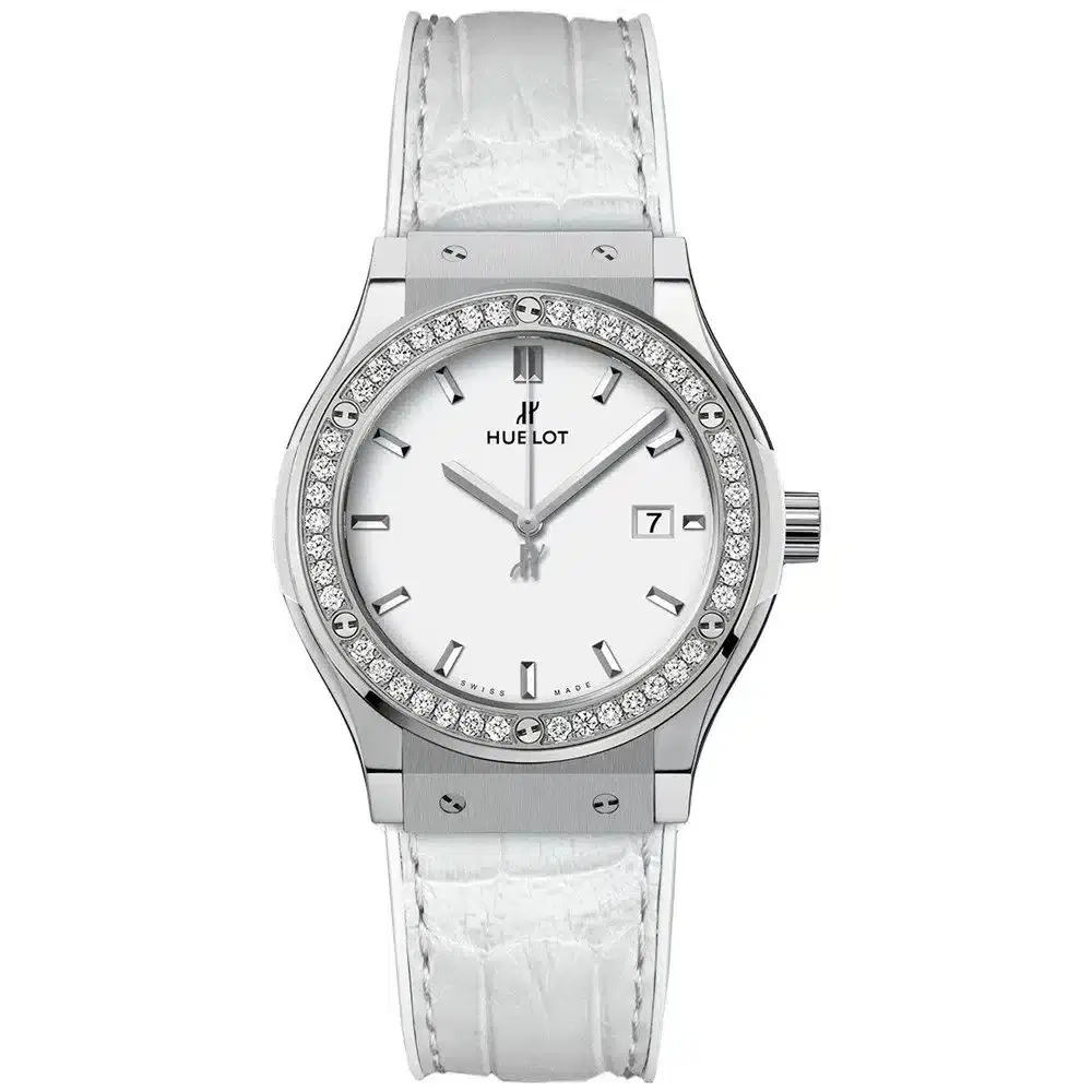 Hublot 581.ne.2010.lr.1204 Classic Fusion Quartz 33mm Ladies Watch