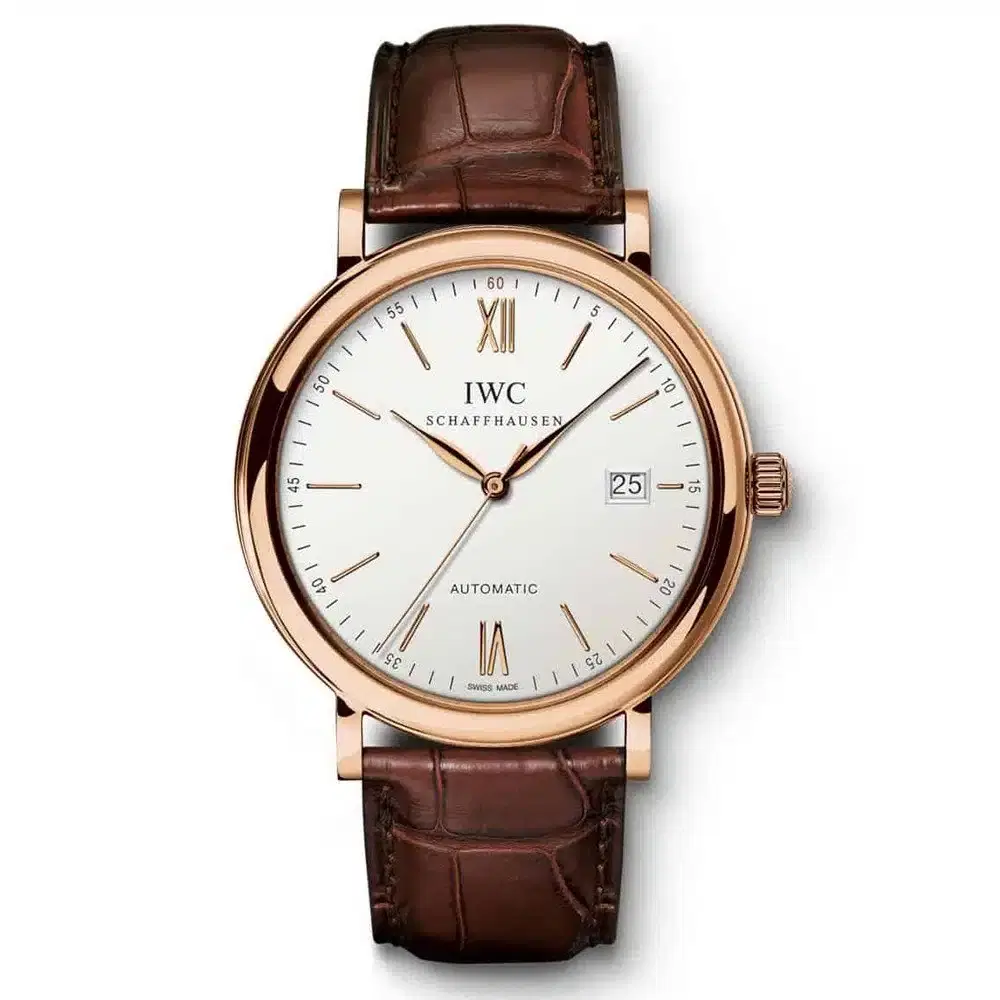 IWC IW356504 Portofino Automatic Silver Dial 18kt Rose Gold Watch