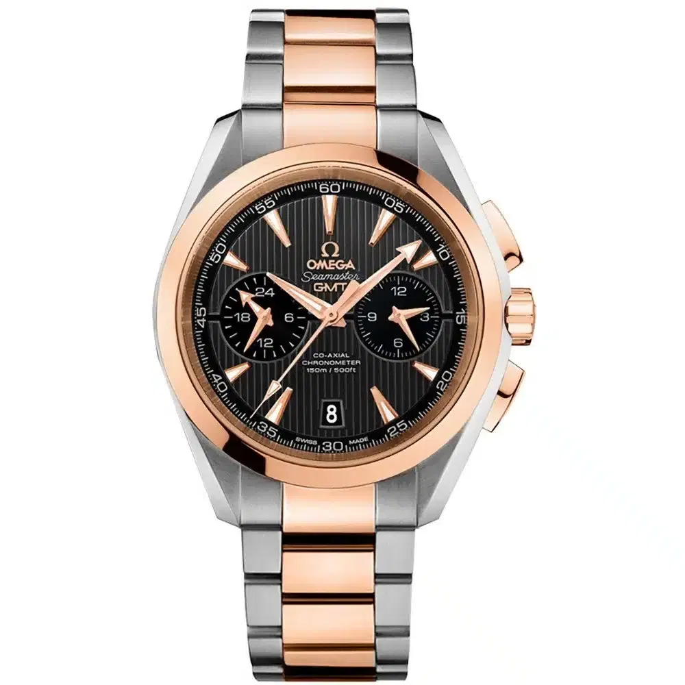 Omega 231.20.43.52.06.001 Aqua Terra 150m Co-Axial GMT Chronograph...