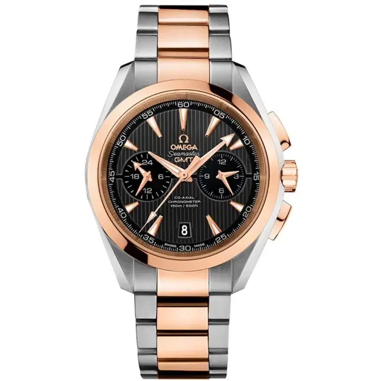 Omega 231.20.43.52.06.001 Aqua Terra 150m Co-Axial GMT Chronograph...-Hover-Image