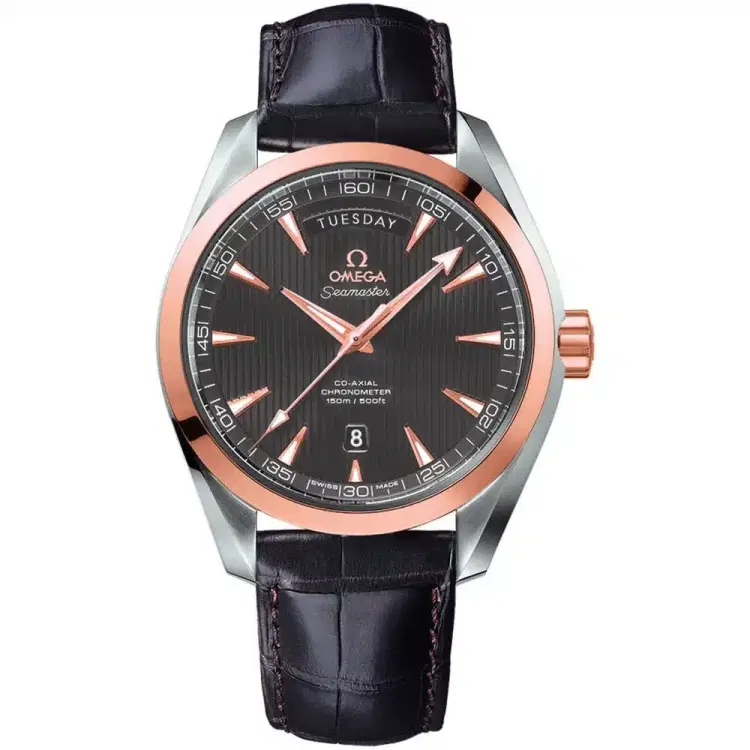 Omega 231.23.42.22.06.001 Aqua Terra 150m Co-Axial Day Date Watch...-Hover-Image