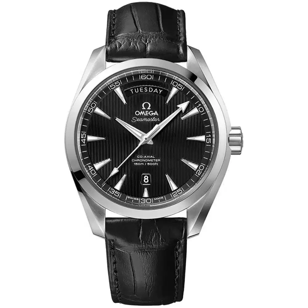 Omega 231.13.42.22.01.001 Aqua Terra 150m Co-Axial Day Date Watch...