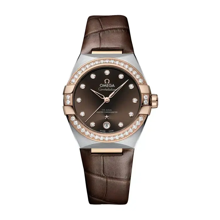 Omega 131.28.36.20.63.001 Seamaster Aqua Terra Co-Axial Brown Dial With Diamonds-Hover-Image