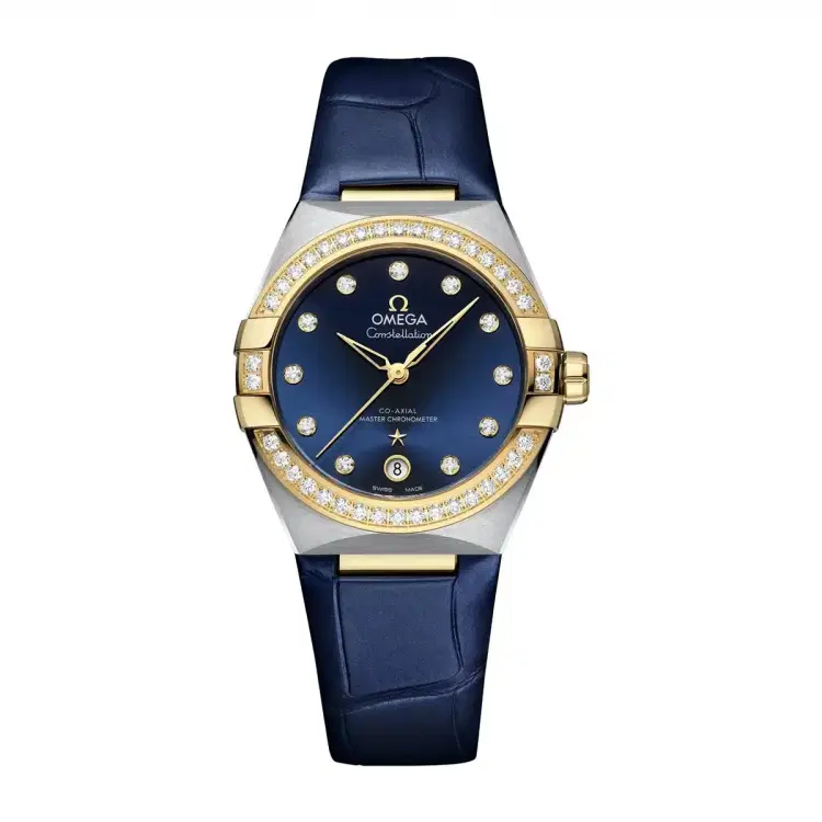 Omega 131.28.36.20.63.002 Seamaster Aqua Terra Co-Axial Blue Dial With Diamonds-Hover-Image