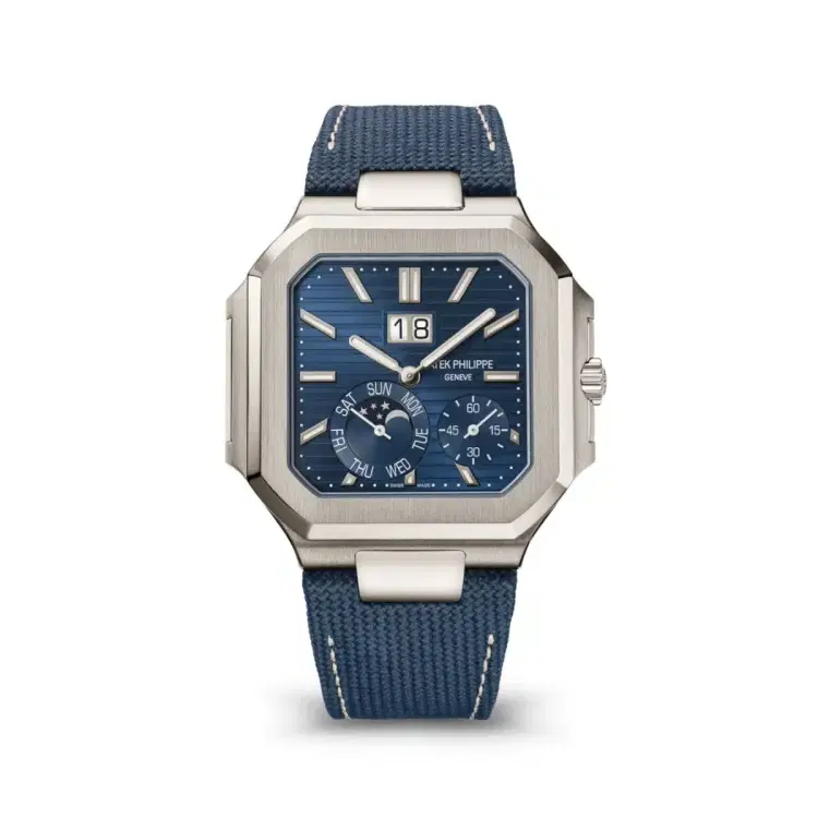 Patek Philippe 5822P-001 Cubitus Blue Dial Blue Fabric Strap Watch-Hover-Image