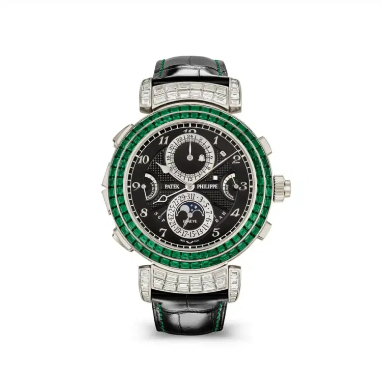 Patek Philippe 6300-403G-001 GRAND Complications Black Dial Black Leather Strap-Hover-Image