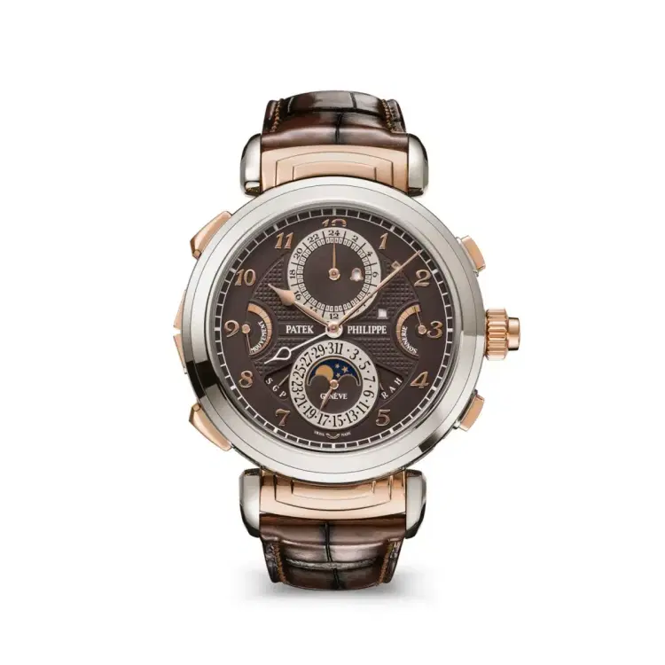 Patek Philippe 6300GR-001 GRAND Complications Brown Dial Brown Leather Strap-Hover-Image