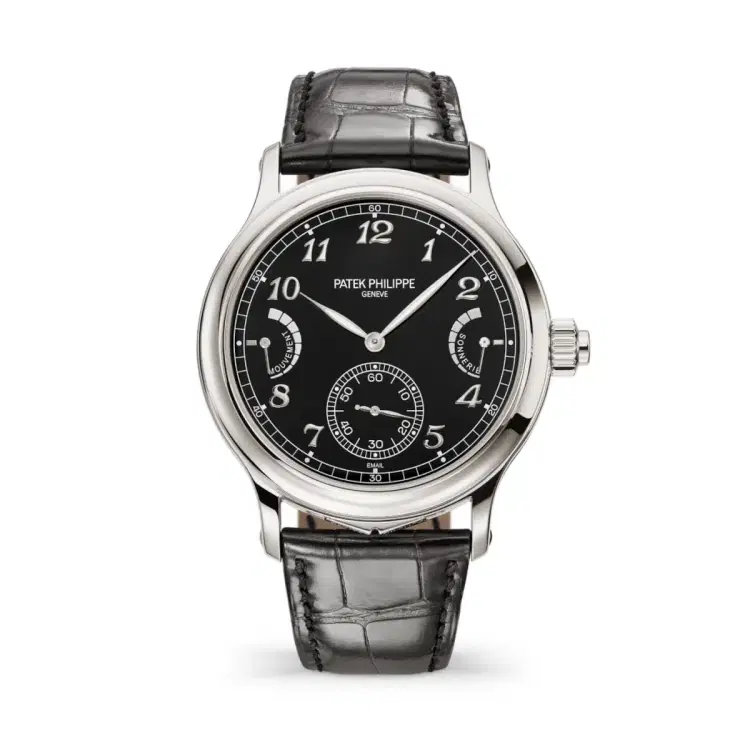Patek Philippe 6301P-001 GRAND Complications Black Dial Black Leather Strap-Hover-Image