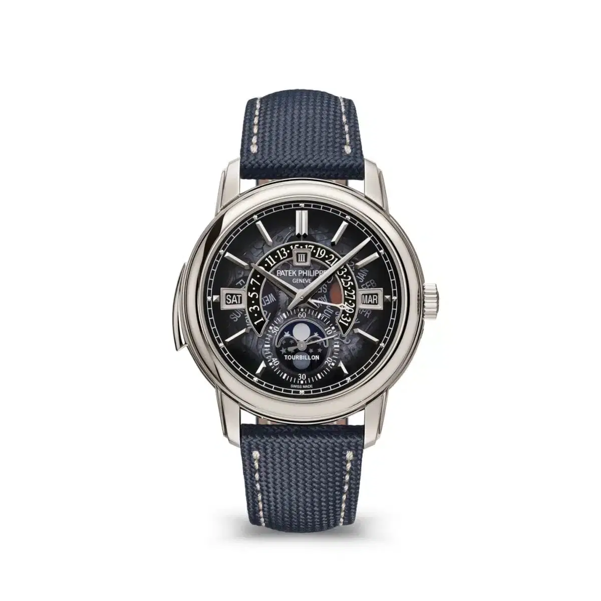 Patek Philippe 5316-50P-001 GRAND Complications Sapphire Dial Navy Blue Leather Strap