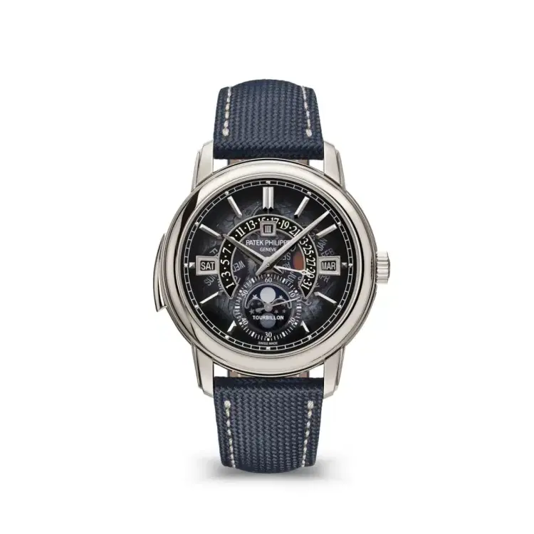 Patek Philippe 5316-50P-001 GRAND Complications Sapphire Dial Navy Blue Leather Strap-Hover-Image