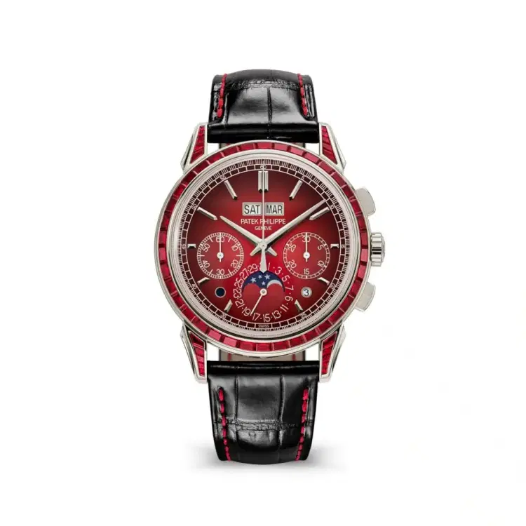 Patek Philippe 5271-12P-010 Grand Complications Red Dial Black Leather Strap-Hover-Image