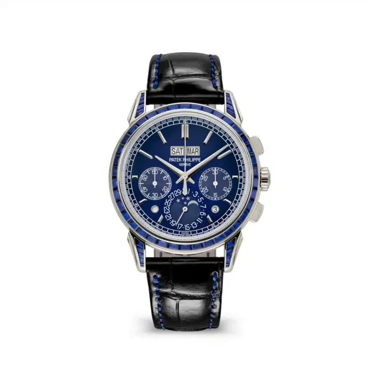 Patek Philippe 5271-11P-010 Grand Complications Blue Dial Black Leather Strap-Hover-Image