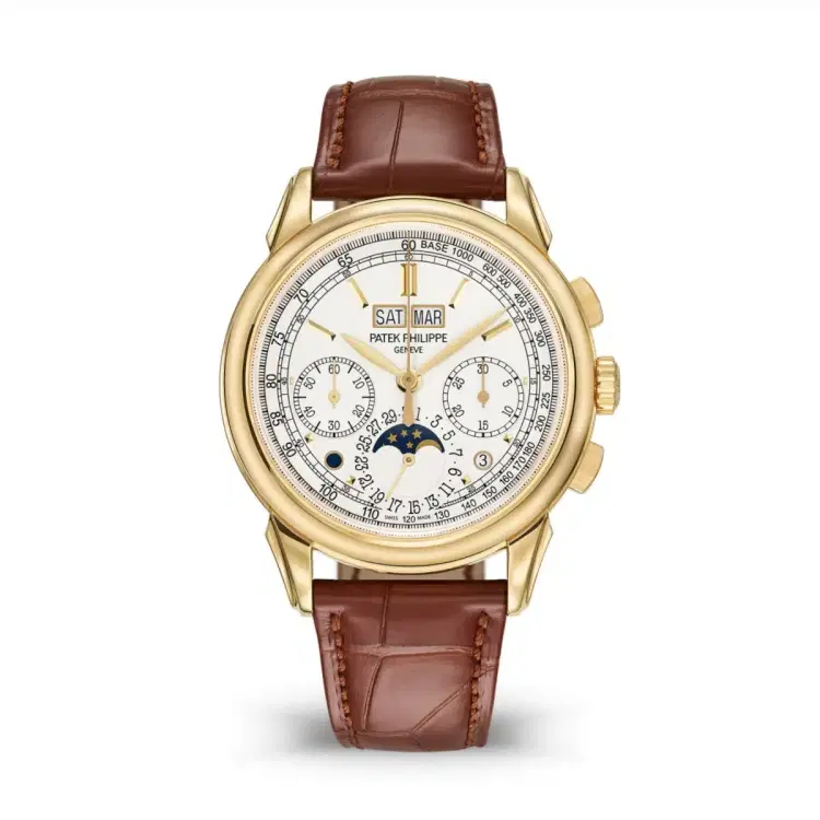 Patek Philippe 5270J-001 GRAND Complications Opaline Brown Leather Strap-Hover-Image