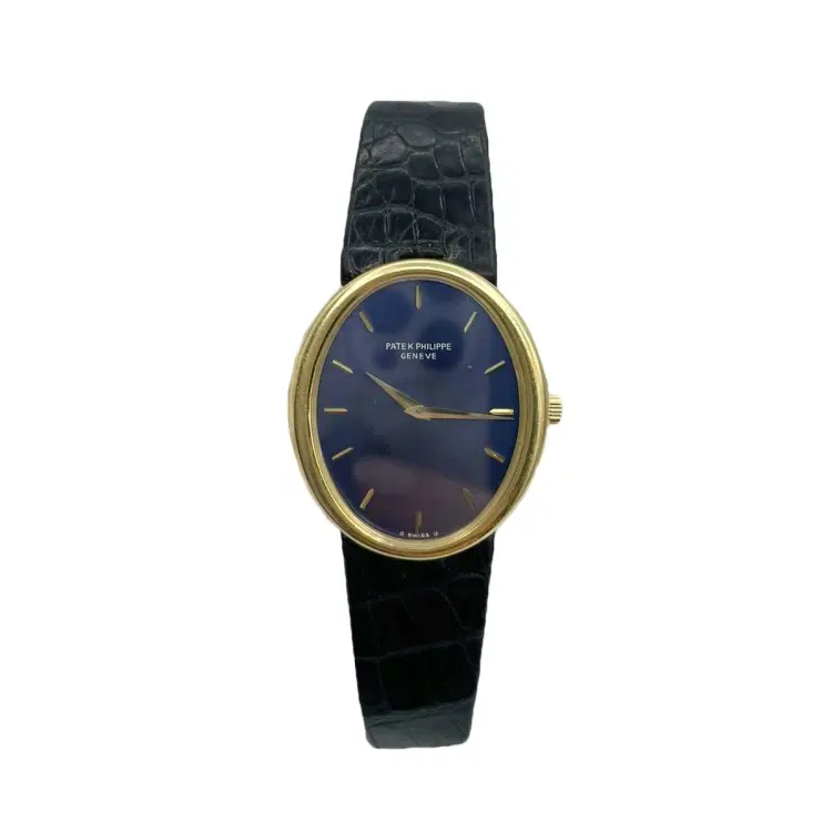 Patek Philippe Ellipse 3978J-050 18k Yellow Gold Blue Dial Mens Watch-Hover-Image