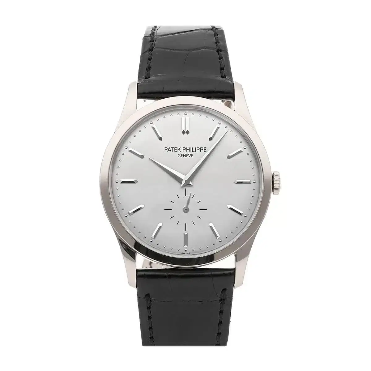 Patek Philippe 5196G-001 Calatrava White Gold Gray Dial 37mm Watch