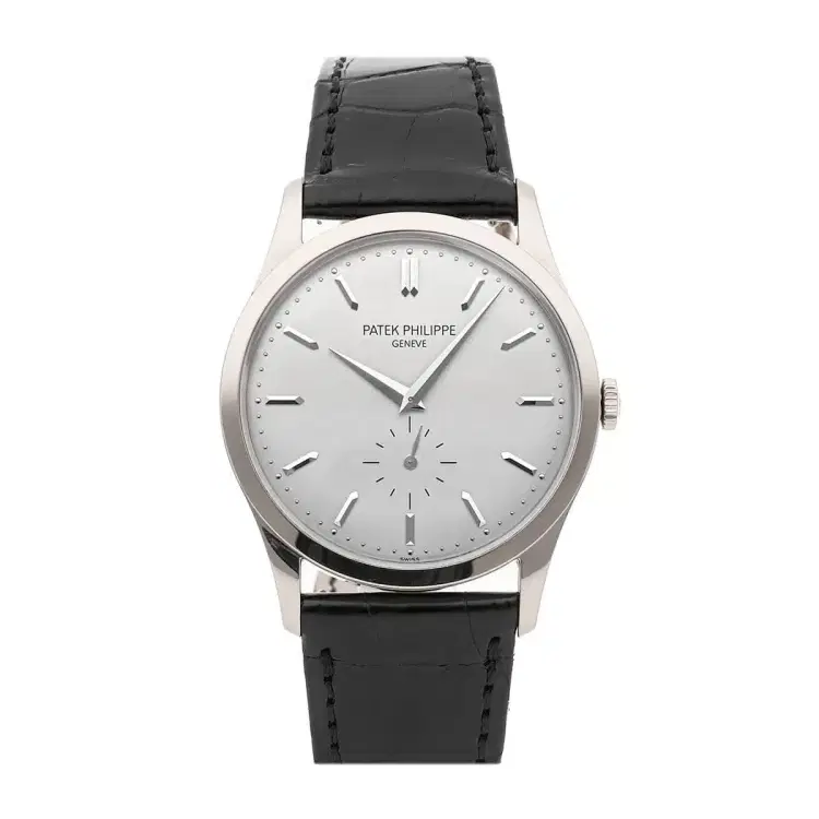 Patek Philippe 5196G-001 Calatrava White Gold Gray Dial 37mm Watch-Hover-Image