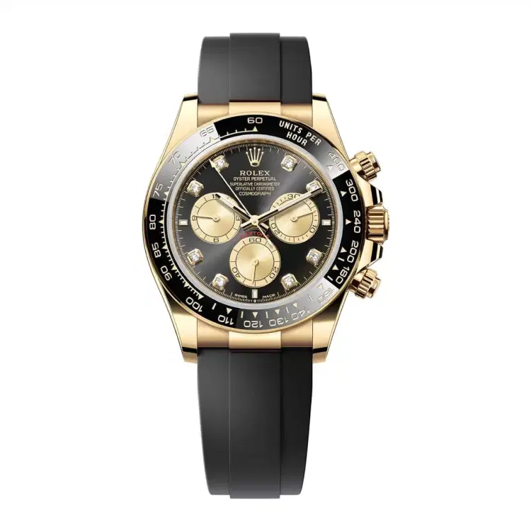 Rolex Daytona 126518ln-0006 Black Diamond Dial Oysterflex Band-Hover-Image