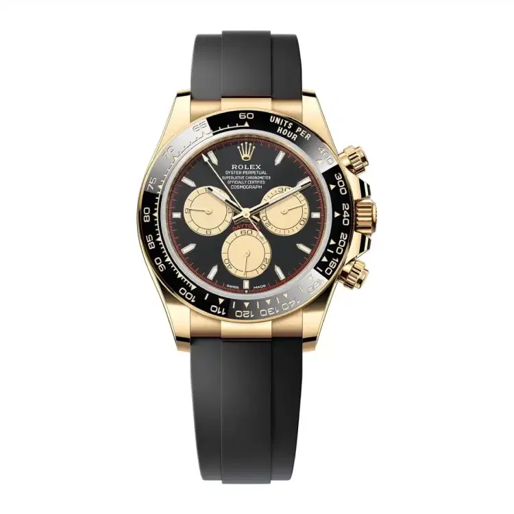 Rolex Daytona 126518ln-0004 Black Dial Osyerflex Band-Hover-Image